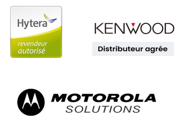 Logo footer Hytera, Motorala, Kenwood